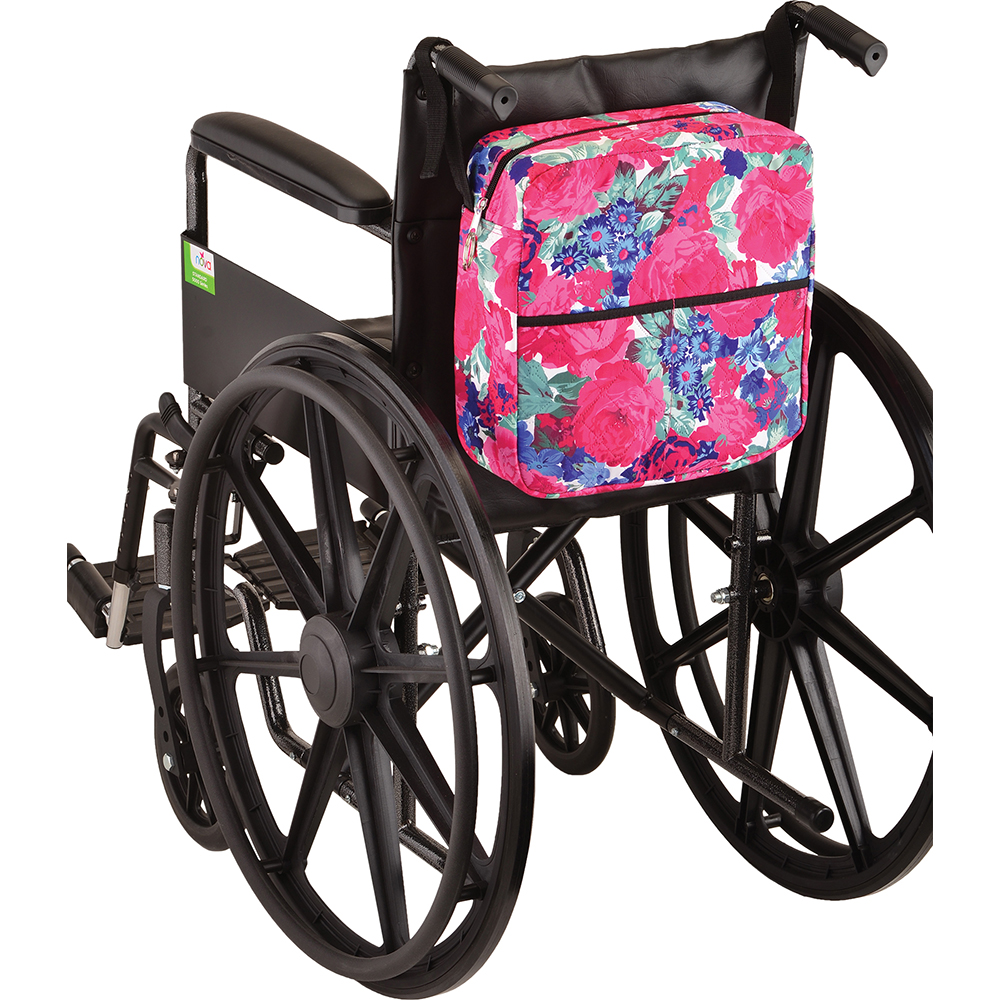 Mobility Bag - English Garden on Wheelchair